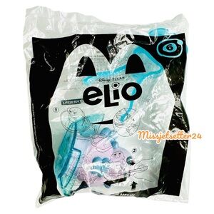 NEW In Bag McDonald's Disney Pixar Elio Movie Toy Black and Light Blue
